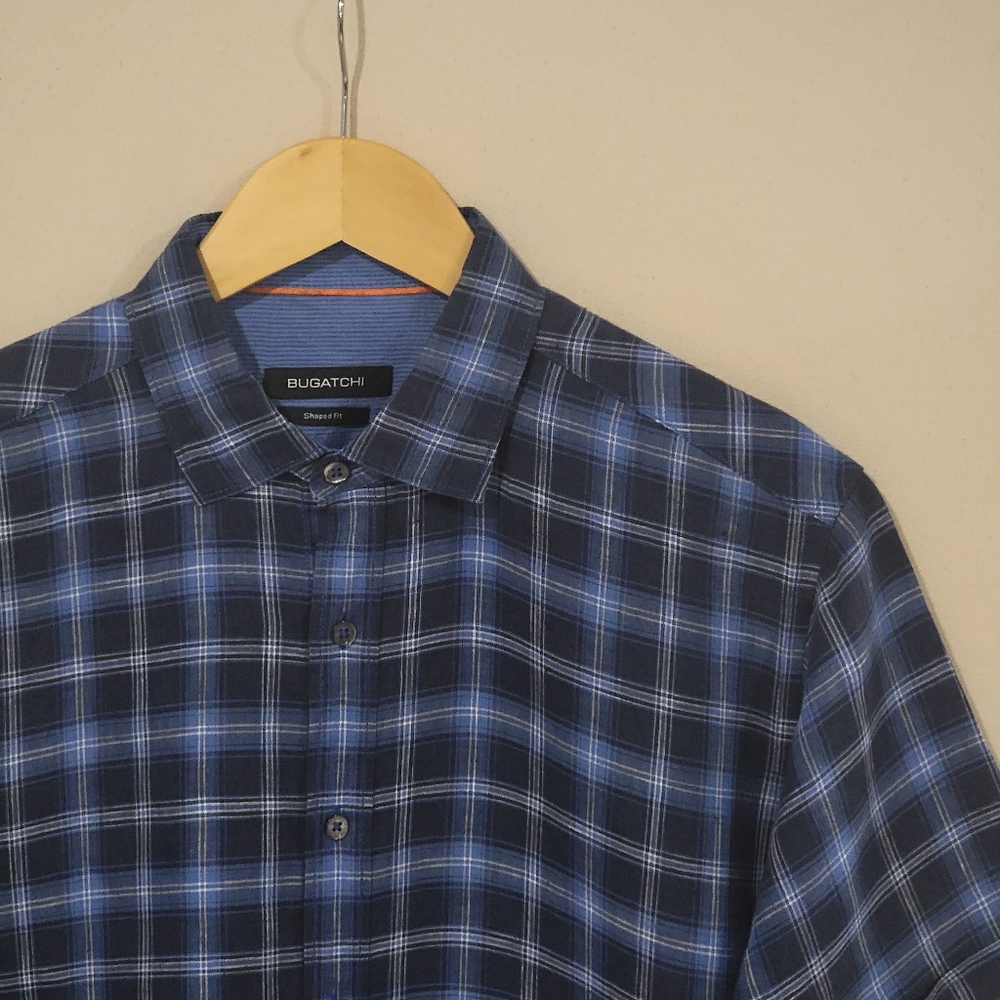 Bugatchi S/S Shaped Fit Button Down M